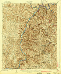 Searles Alabama Historical topographic map, 1:62500 scale, 15 X 15 Minute, Year 1934