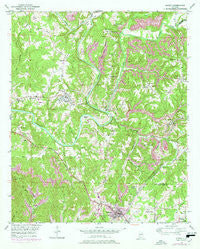 Sipsey Alabama Historical topographic map, 1:24000 scale, 7.5 X 7.5 Minute, Year 1949
