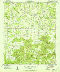 Somerville Alabama Historical topographic map, 1:24000 scale, 7.5 X 7.5 Minute, Year 1951
