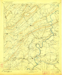 Springville Alabama Historical topographic map, 1:125000 scale, 30 X 30 Minute, Year 1892