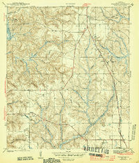 Stapleton Alabama Historical topographic map, 1:31680 scale, 7.5 X 7.5 Minute, Year 1944