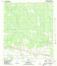 Steelwood Lake Alabama Historical topographic map, 1:24000 scale, 7.5 X 7.5 Minute, Year 1980