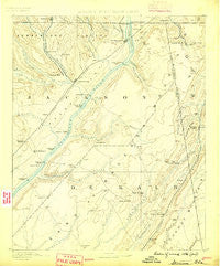 Stevenson Alabama Historical topographic map, 1:125000 scale, 30 X 30 Minute, Year 1886