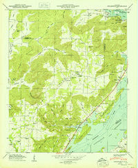 Swearengin Alabama Historical topographic map, 1:24000 scale, 7.5 X 7.5 Minute, Year 1950