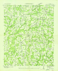 Sylvania Alabama Historical topographic map, 1:24000 scale, 7.5 X 7.5 Minute, Year 1936