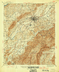 Talladega Alabama Historical topographic map, 1:62500 scale, 15 X 15 Minute, Year 1946
