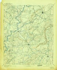 Talladega Alabama Historical topographic map, 1:125000 scale, 30 X 30 Minute, Year 1892