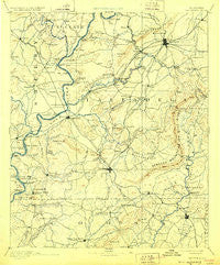 Talladega Alabama Historical topographic map, 1:125000 scale, 30 X 30 Minute, Year 1892