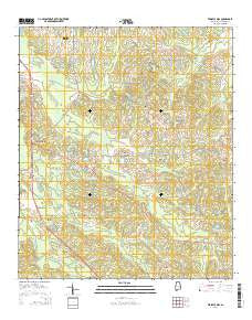 Teasleys Mill Alabama Current topographic map, 1:24000 scale, 7.5 X 7.5 Minute, Year 2014