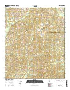 Texasville Alabama Current topographic map, 1:24000 scale, 7.5 X 7.5 Minute, Year 2014