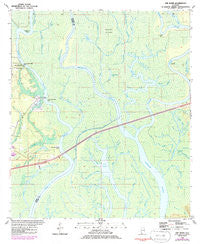 The Basin Alabama Historical topographic map, 1:24000 scale, 7.5 X 7.5 Minute, Year 1980