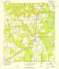 Theodore Alabama Historical topographic map, 1:24000 scale, 7.5 X 7.5 Minute, Year 1953