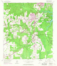Theodore Alabama Historical topographic map, 1:24000 scale, 7.5 X 7.5 Minute, Year 1953