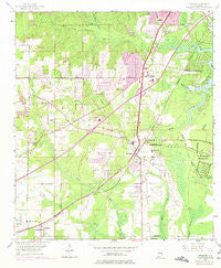 Theodore Alabama Historical topographic map, 1:24000 scale, 7.5 X 7.5 Minute, Year 1953
