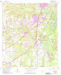 Theodore Alabama Historical topographic map, 1:24000 scale, 7.5 X 7.5 Minute, Year 1953