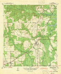 Theodore Alabama Historical topographic map, 1:31680 scale, 7.5 X 7.5 Minute, Year 1942