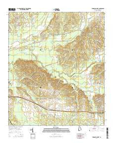 Thomaston West Alabama Current topographic map, 1:24000 scale, 7.5 X 7.5 Minute, Year 2014