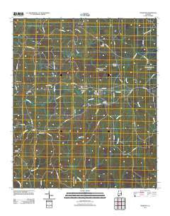 Thornton Alabama Historical topographic map, 1:24000 scale, 7.5 X 7.5 Minute, Year 2011