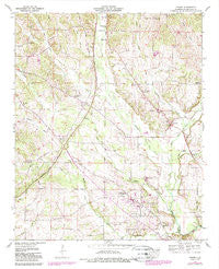 Threet Alabama Historical topographic map, 1:24000 scale, 7.5 X 7.5 Minute, Year 1954