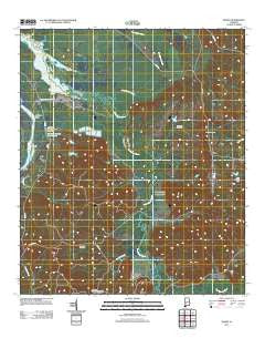 Tilden Alabama Historical topographic map, 1:24000 scale, 7.5 X 7.5 Minute, Year 2011
