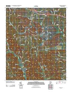 Townley Alabama Historical topographic map, 1:24000 scale, 7.5 X 7.5 Minute, Year 2011