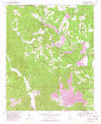 Townley Alabama Historical topographic map, 1:24000 scale, 7.5 X 7.5 Minute, Year 1949