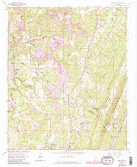 Trafford Alabama Historical topographic map, 1:24000 scale, 7.5 X 7.5 Minute, Year 1961