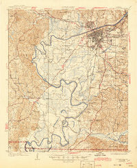 Tuscaloosa Alabama Historical topographic map, 1:62500 scale, 15 X 15 Minute, Year 1926