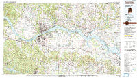 Tuscumbia Alabama Historical topographic map, 1:100000 scale, 30 X 60 Minute, Year 1986