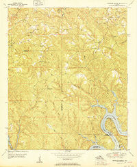 Tutwiler School Alabama Historical topographic map, 1:24000 scale, 7.5 X 7.5 Minute, Year 1951
