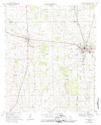 Uniontown West Alabama Historical topographic map, 1:24000 scale, 7.5 X 7.5 Minute, Year 1968