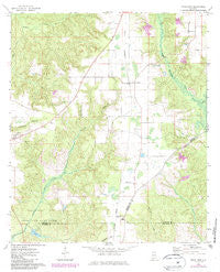 Uriah East Alabama Historical topographic map, 1:24000 scale, 7.5 X 7.5 Minute, Year 1972