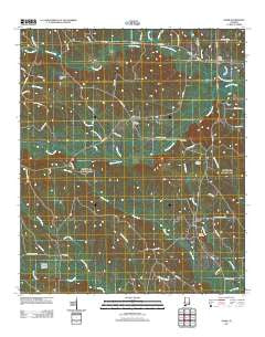 Ward Alabama Historical topographic map, 1:24000 scale, 7.5 X 7.5 Minute, Year 2011