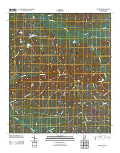 Warriorstand Alabama Historical topographic map, 1:24000 scale, 7.5 X 7.5 Minute, Year 2011