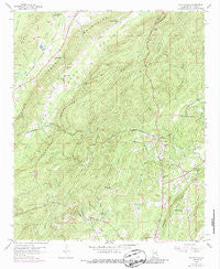Wattsville Alabama Historical topographic map, 1:24000 scale, 7.5 X 7.5 Minute, Year 1958