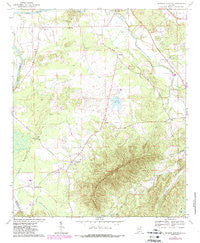Weisner Mountain Alabama Historical topographic map, 1:24000 scale, 7.5 X 7.5 Minute, Year 1967