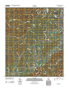 Weogufka Alabama Historical topographic map, 1:24000 scale, 7.5 X 7.5 Minute, Year 2011