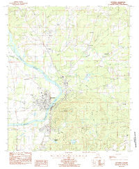 Wetumpka Alabama Historical topographic map, 1:24000 scale, 7.5 X 7.5 Minute, Year 1987