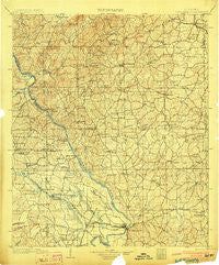 Wetumpka Alabama Historical topographic map, 1:125000 scale, 30 X 30 Minute, Year 1903