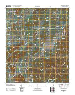 Winterboro Alabama Historical topographic map, 1:24000 scale, 7.5 X 7.5 Minute, Year 2011