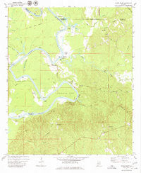 Woods Bluff Alabama Historical topographic map, 1:24000 scale, 7.5 X 7.5 Minute, Year 1972