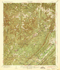Yolande Alabama Historical topographic map, 1:62500 scale, 15 X 15 Minute, Year 1935
