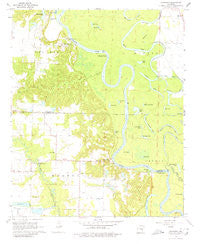 Aberdeen Arkansas Historical topographic map, 1:24000 scale, 7.5 X 7.5 Minute, Year 1968