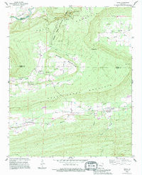 Adona Arkansas Historical topographic map, 1:24000 scale, 7.5 X 7.5 Minute, Year 1989