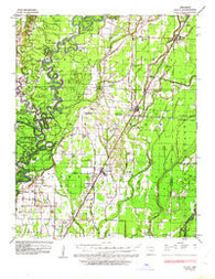 Alicia Arkansas Historical topographic map, 1:62500 scale, 15 X 15 Minute, Year 1935