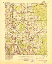 Altheimer Arkansas Historical topographic map, 1:62500 scale, 15 X 15 Minute, Year 1935