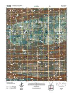 Aplin Arkansas Historical topographic map, 1:24000 scale, 7.5 X 7.5 Minute, Year 2011