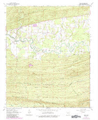 Aplin Arkansas Historical topographic map, 1:24000 scale, 7.5 X 7.5 Minute, Year 1963