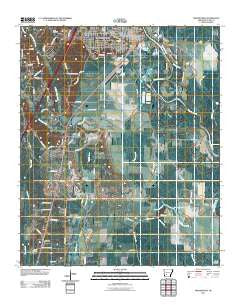 Arkadelphia Arkansas Historical topographic map, 1:24000 scale, 7.5 X 7.5 Minute, Year 2011