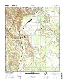 Arkadelphia Arkansas Current topographic map, 1:24000 scale, 7.5 X 7.5 Minute, Year 2014